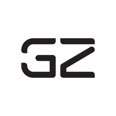gz ilk harf vektör logo simgesi