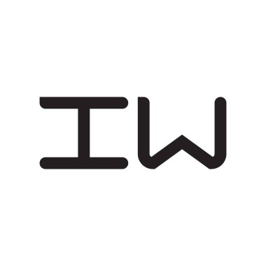 I ilk harf vektör logo simgesi