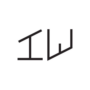 I ilk harf vektör logo simgesi