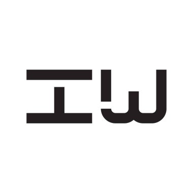 I ilk harf vektör logo simgesi