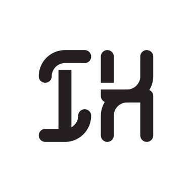 ix ilk harf vektör logo simgesi