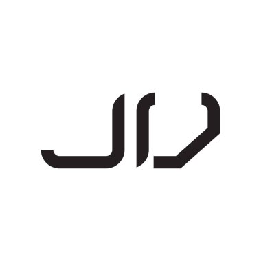 jv ilk harf vektör logo simgesi