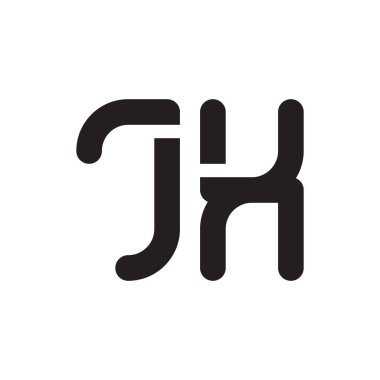 jx ilk harf vektör logo simgesi