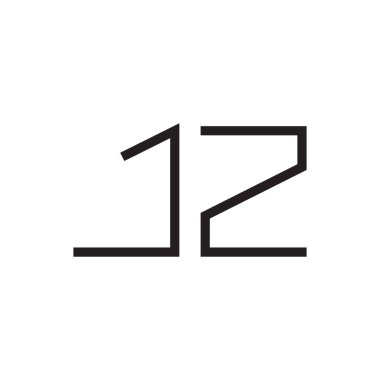 jz ilk harf vektör logo simgesi