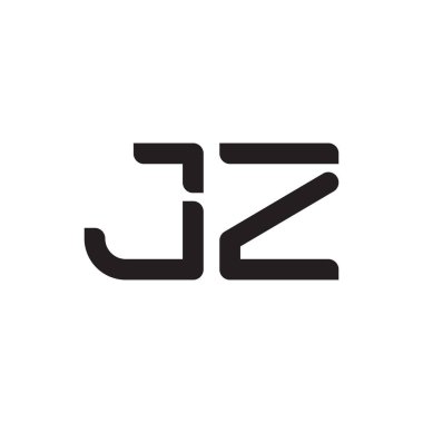 jz ilk harf vektör logo simgesi
