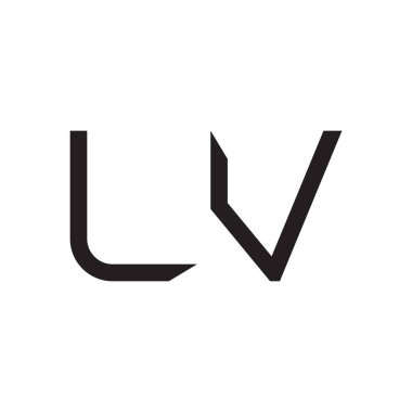 İlk harf vektör logosu simgesi