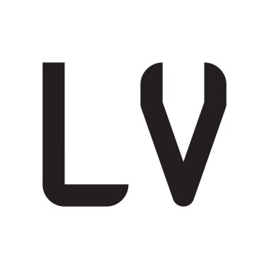 İlk harf vektör logosu simgesi