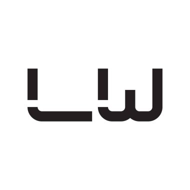 İlk harf vektör logosu simgesi