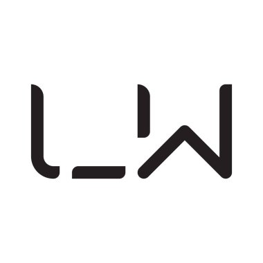 İlk harf vektör logosu simgesi