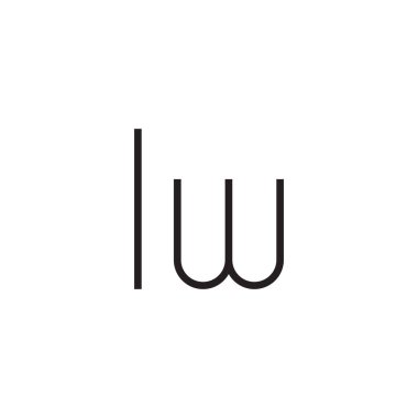 İlk harf vektör logosu simgesi