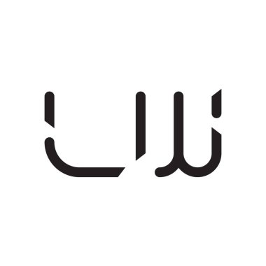 İlk harf vektör logosu simgesi