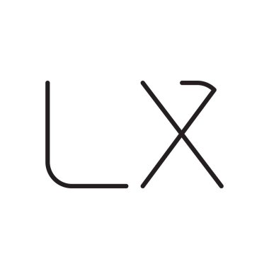 İlk harf vektör logosu simgesi