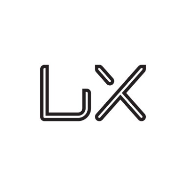 İlk harf vektör logosu simgesi