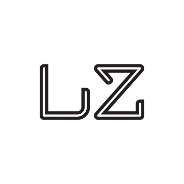 İlk harf vektör logosu simgesi