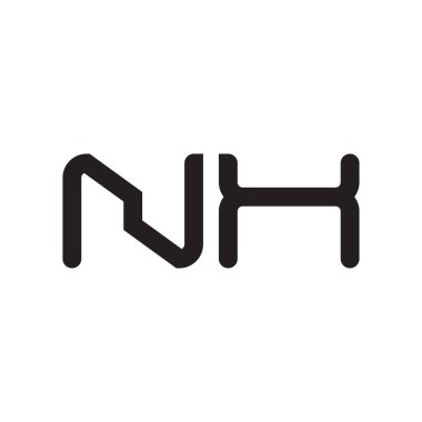 nx ilk harf vektör logo simgesi