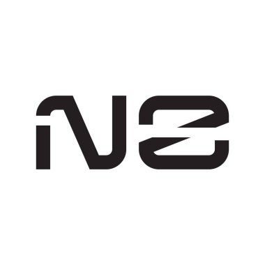 nz ilk harf vektör logo simgesi