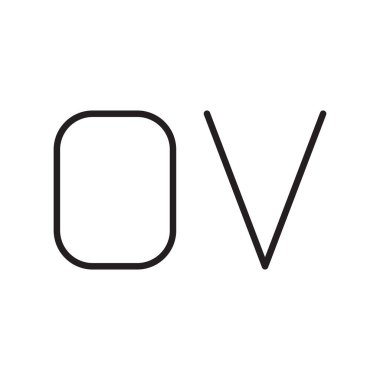 ilk harf vektör logo simgesi