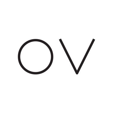 ilk harf vektör logo simgesi