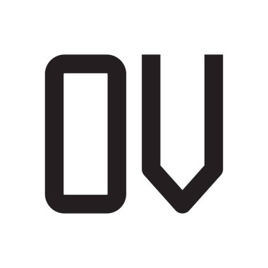 ilk harf vektör logo simgesi