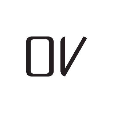 ilk harf vektör logo simgesi