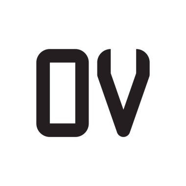 ilk harf vektör logo simgesi