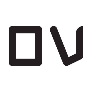 ilk harf vektör logo simgesi