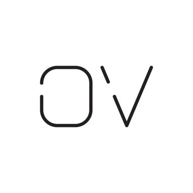 ilk harf vektör logo simgesi