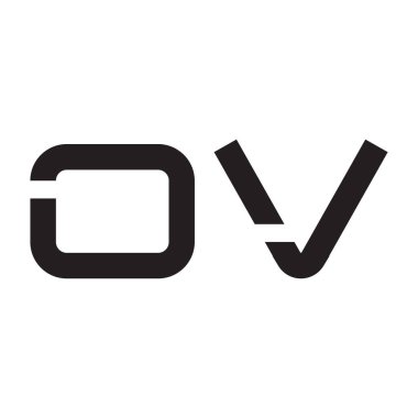 ilk harf vektör logo simgesi