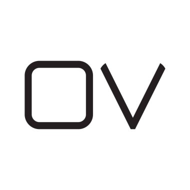 ilk harf vektör logo simgesi