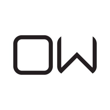 ilk harf vektör logo simgesi