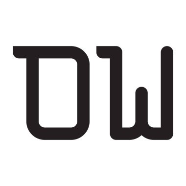 ilk harf vektör logo simgesi