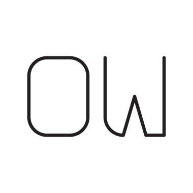 ilk harf vektör logo simgesi