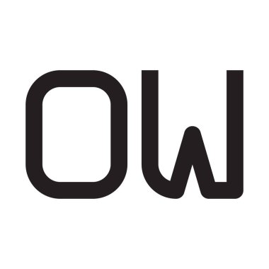 ilk harf vektör logo simgesi