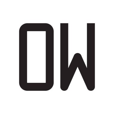 ilk harf vektör logo simgesi