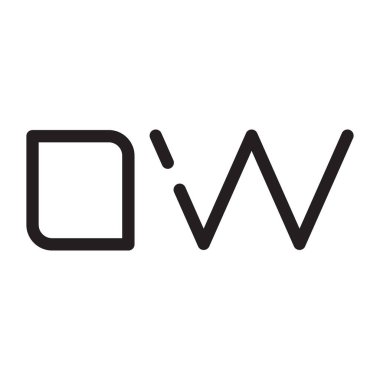 ilk harf vektör logo simgesi