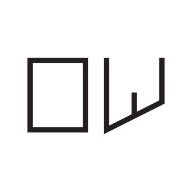 ilk harf vektör logo simgesi