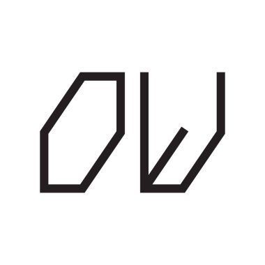 ilk harf vektör logo simgesi