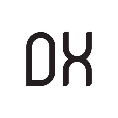 ox ilk harf vektör logosu simgesi