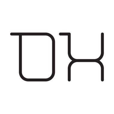 ox ilk harf vektör logosu simgesi