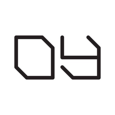 oy ilk harf vektör simgesi simgesi