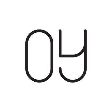 oy ilk harf vektör simgesi simgesi