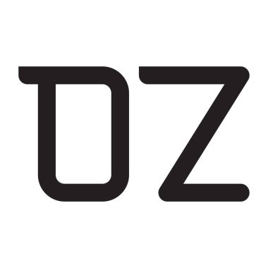 oz ilk harf vektör logo simgesi