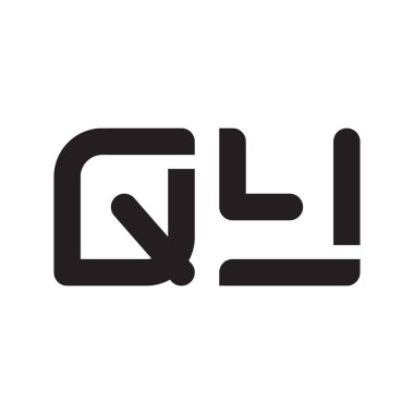 qy ilk harf vektör logo simgesi