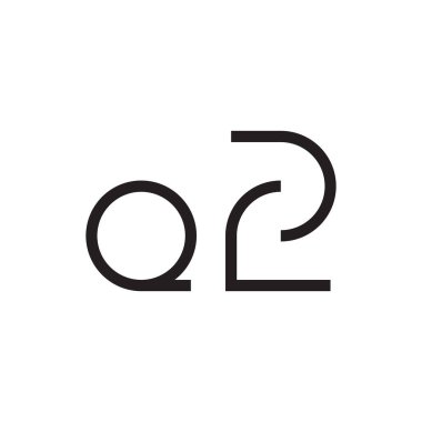 qz ilk harf vektör logo simgesi