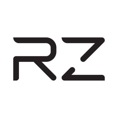 rz ilk harf vektör logo simgesi