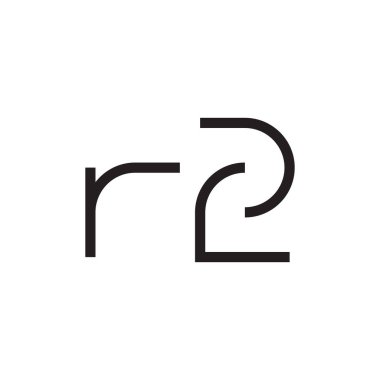 rz ilk harf vektör logo simgesi