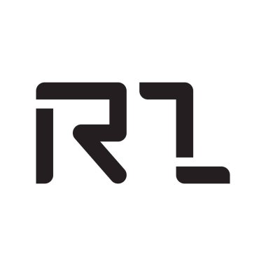 rz ilk harf vektör logo simgesi