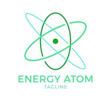 enerji atomu vektör şablonu tasarımı