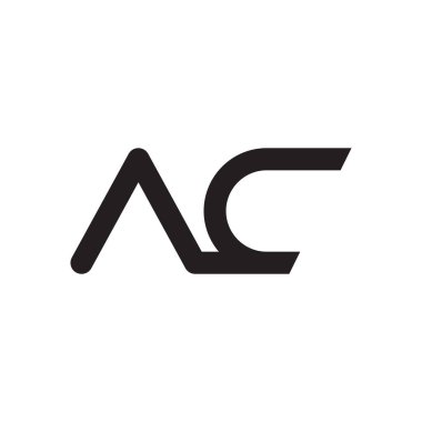 ac ilk harf vektör logosu