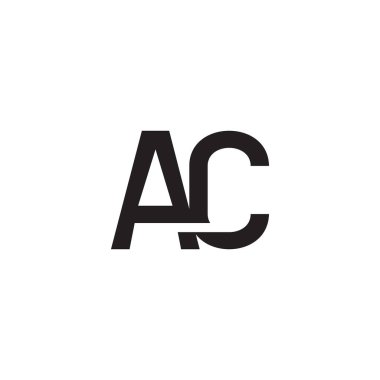 ac ilk harf vektör logosu